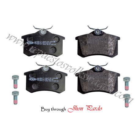 PASTILLAS TRASERA JETTA ICER