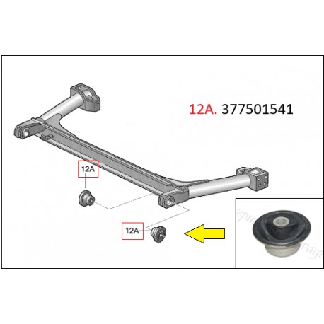 BUJE PUENTE TRASERO GOL 2000/NEW GOL BRUCK